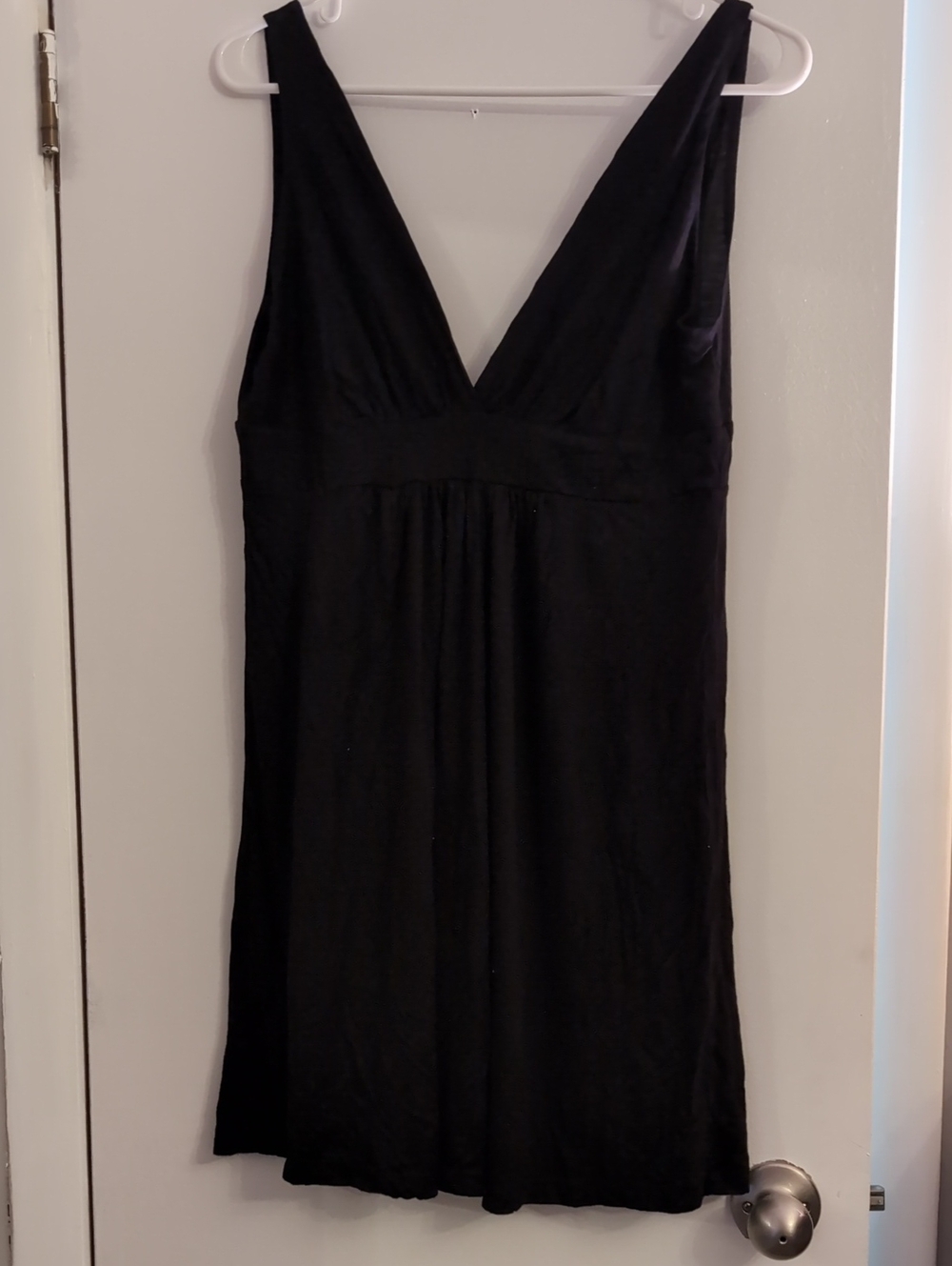Guess Black V-Neck Mini Dress